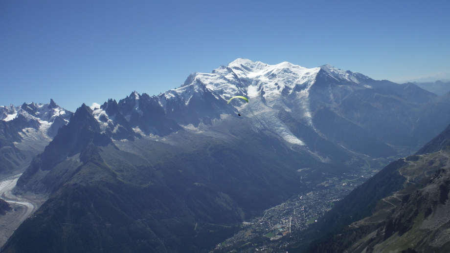 Le Mont Blanc toujours
          magnifique.